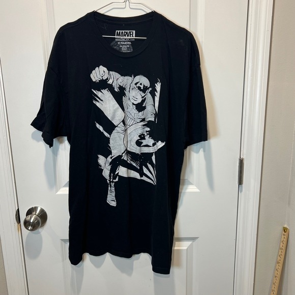Marvel Other - Marvel Mens T-Shirt Captain America Color Changing Black 2XL
